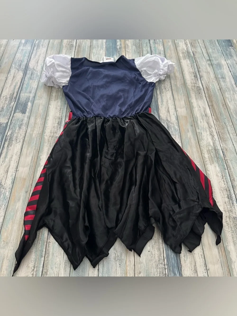 Kids Pirate Costume Girls LARGE Buccaneer Princess Halloween Dress Up Set
